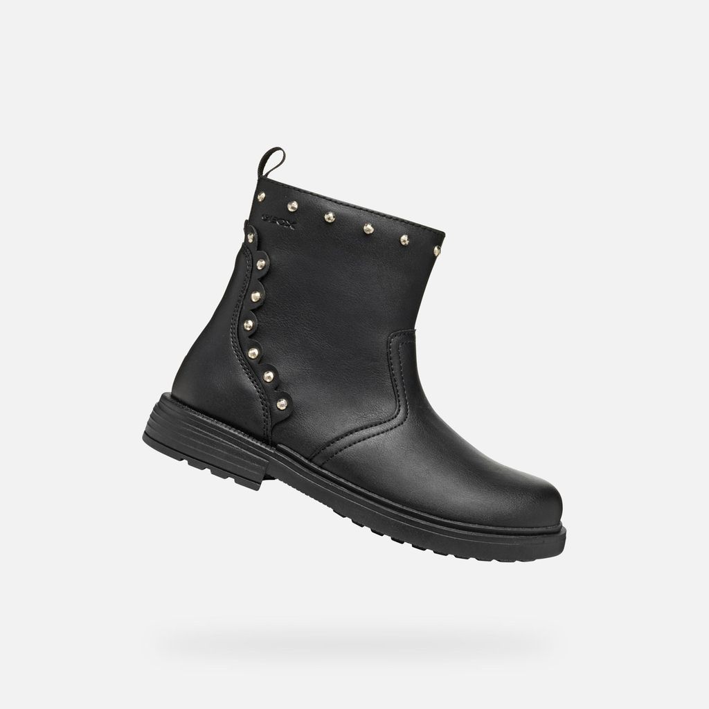 Geox Schwarze Mädchen-Ankle-Boots von Eclair Girl 35