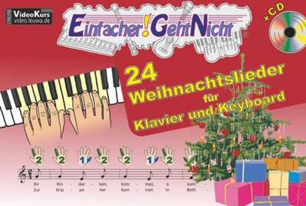 Einfacher!-Geht-Nicht: 24 Weihnachtslieder für Klavier und Image du produit 