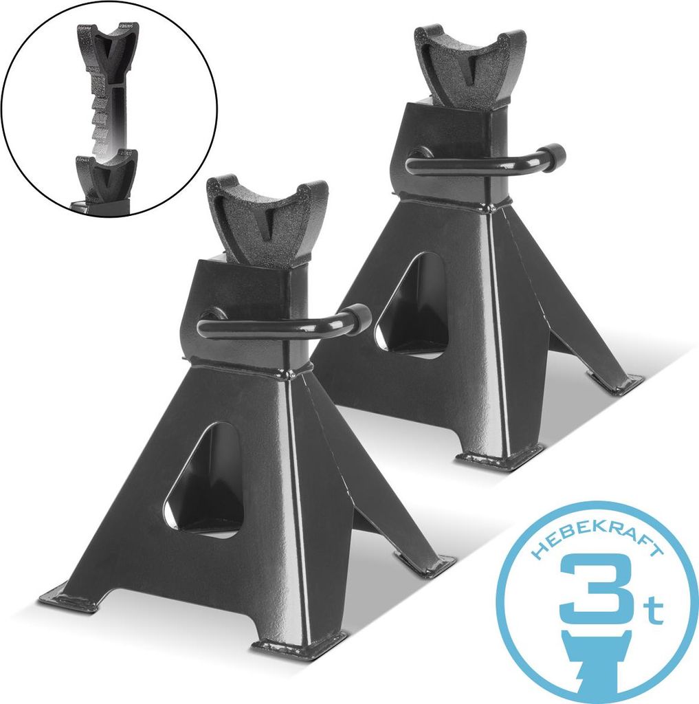 STAHLWERK Unterstellbock JS-3 ST 2er Set mit 3 t Tragkraft 275 – 415 mm