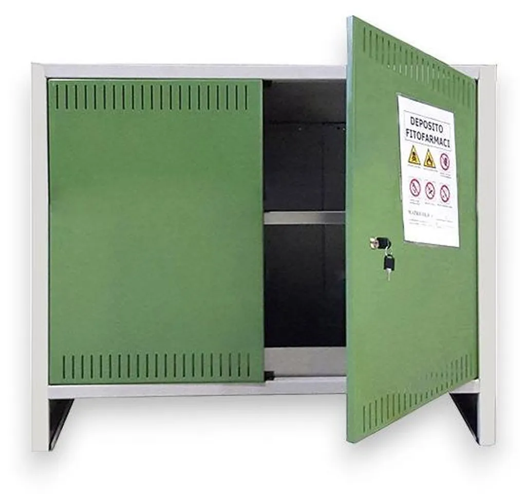 Armoire phytosanitaire L1000 haute 2 portes 80x100x40cm en acier