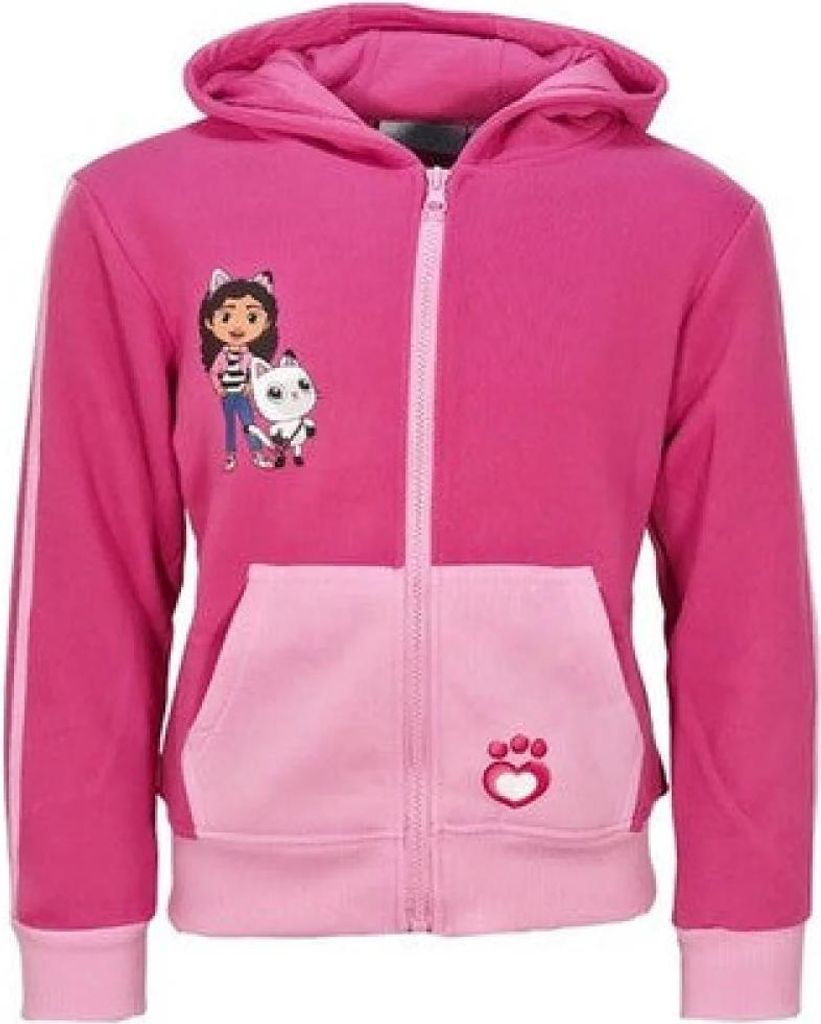 Gabbys Dollhouse Kinder Mädchen Reißverschluss Jacke Pulli – Pink / 98