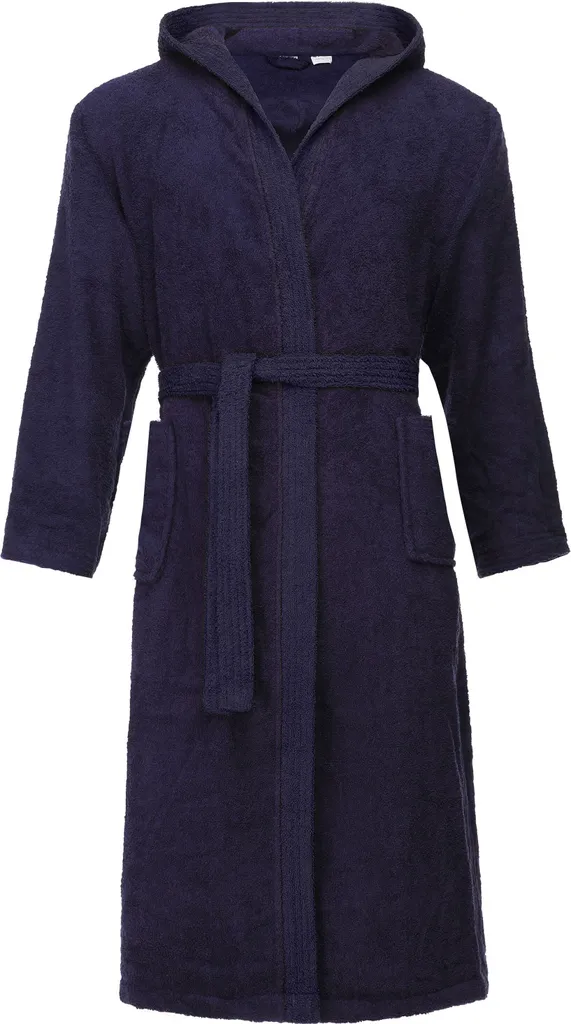 Peignoir homme anti-froid en coton éponge bleu Ladeheid LA40 taille S