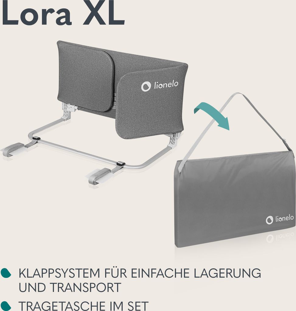 Lionelo Bettschutzgitter LORA XL Set, Einfach und intuitiv Produktbild 6