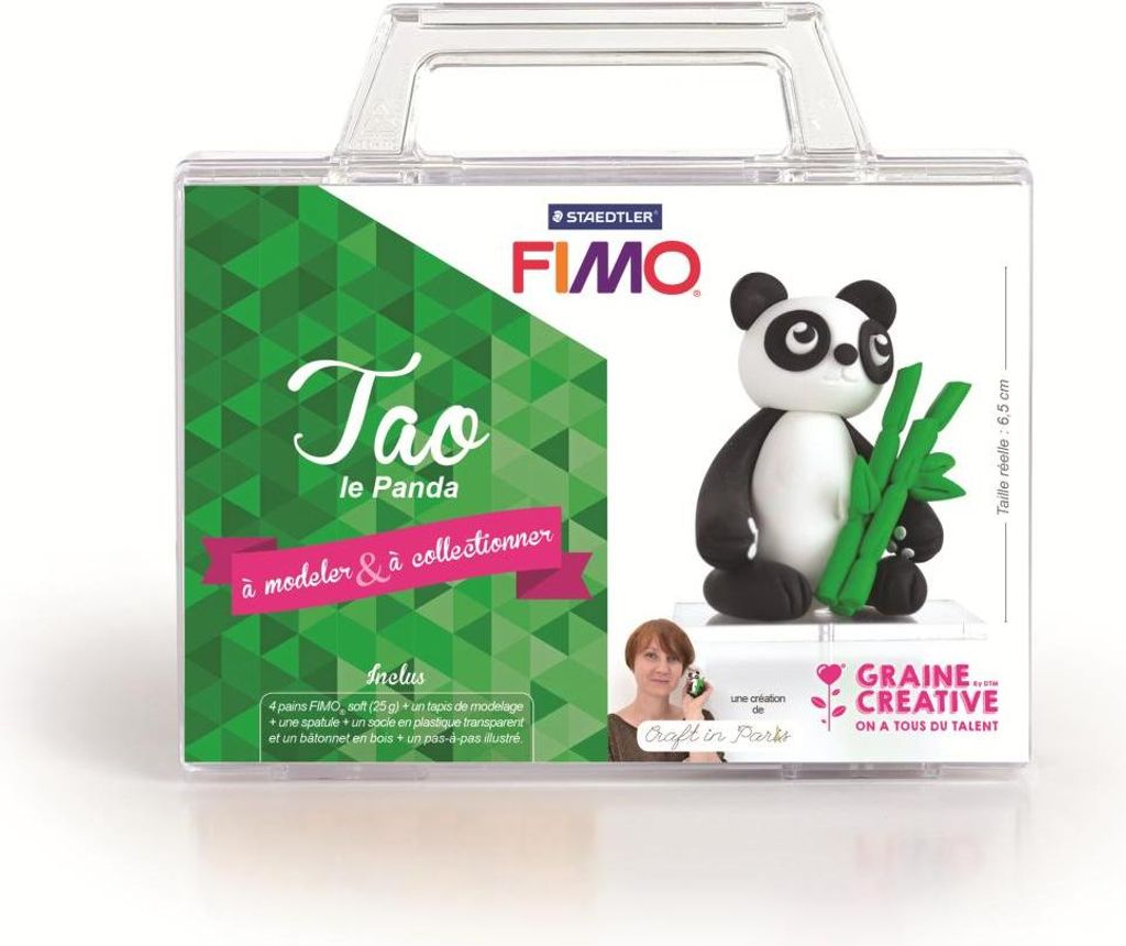 Fimo Polymer Clay Set - Tao der Panda Bastelkoffer für Kinder