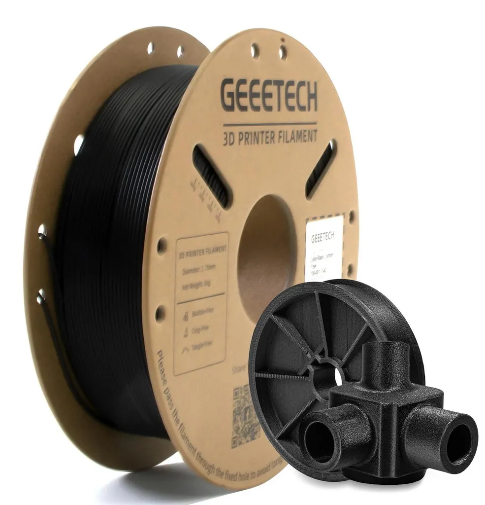 Filament 3D Noir Fibre de Carbone PLA-CF 1kg - Haute Rigidité et Vitesse