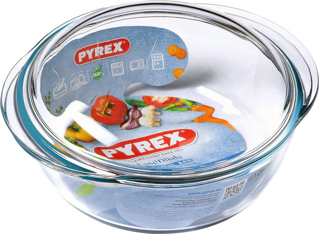 PYREX Kasserolle rund, mit Deckel, Inhalt: 2,30 + 0,70 Produktbild 5