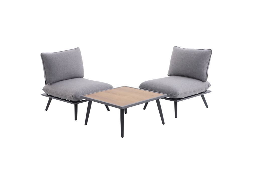 Creador Antao S Lounge-Set - 2 Sessel mit Tisch