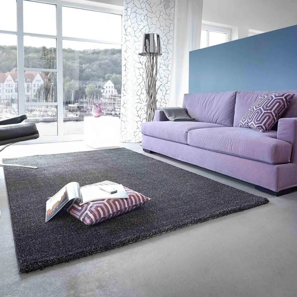 Tapis Astra Samoa 140x200 Anthracite : Design Modèle 001 Résistant - 5