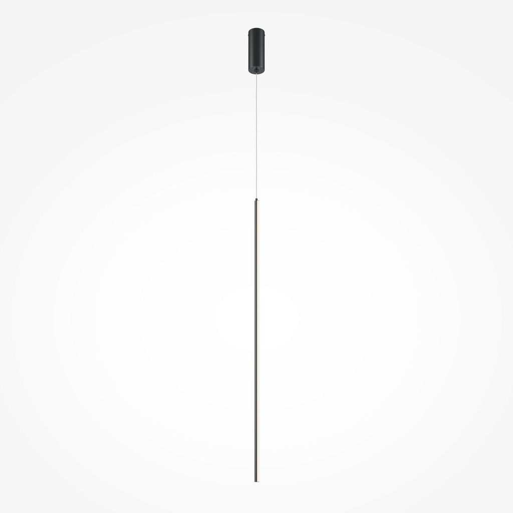 LED Hängelampe Aluminium Ø 1,7 cm rund H: max. 415 cm Schwarz mit Farbwechsel 3000-4000 K 750 lm Modern