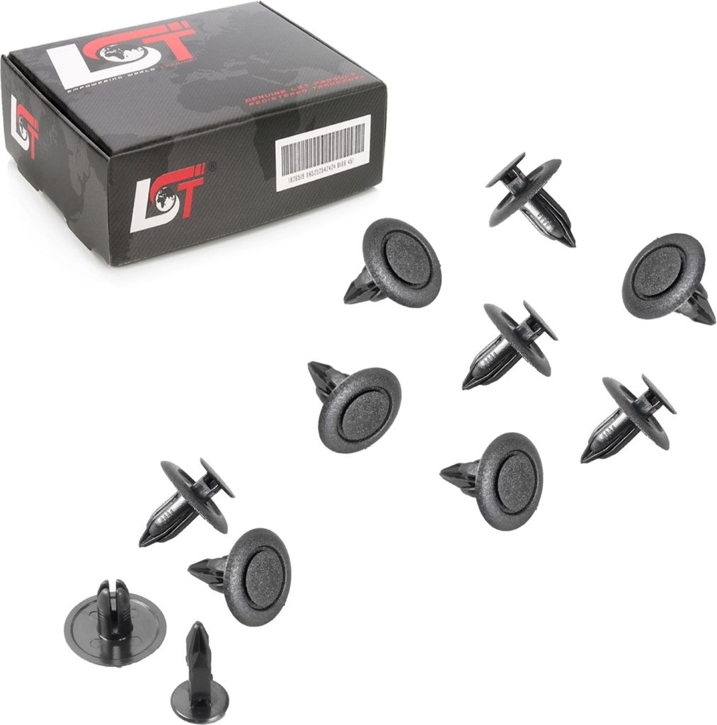10x Scheinwerfer Kühlergrill Befestigungs Clips für FORD MUSTANG FUSION Ø 6 mm