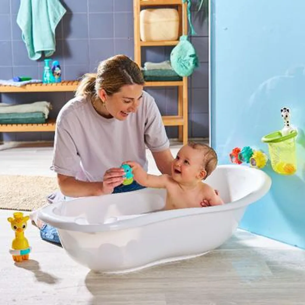 Accessoires de Bain Bébé VTech pour le Rituel de Toilette des Nouveau-nés