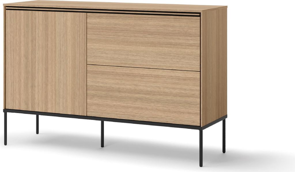 yourhouse24 Kommode VISSO VI-03 mit Schubladen Eiche linear