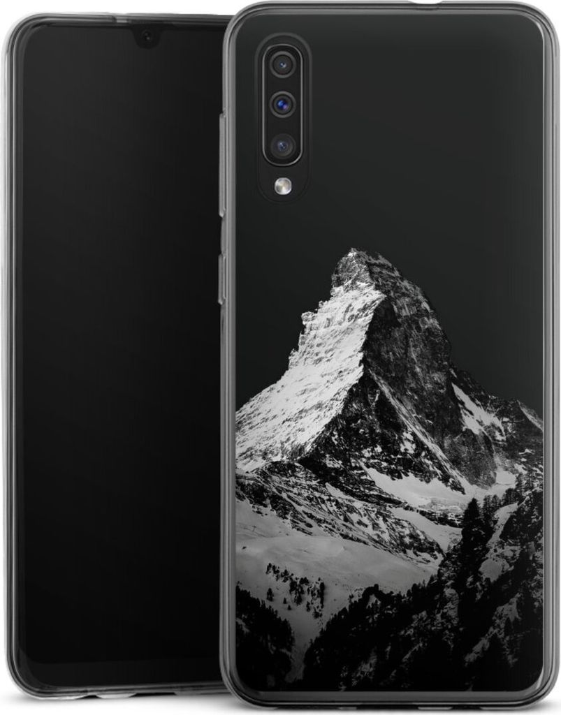 DeinDesign Handyhülle für Samsung Galaxy A50 Silikon Hülle Case Smartphone Schutzhülle Alpspitze Berg Schnee