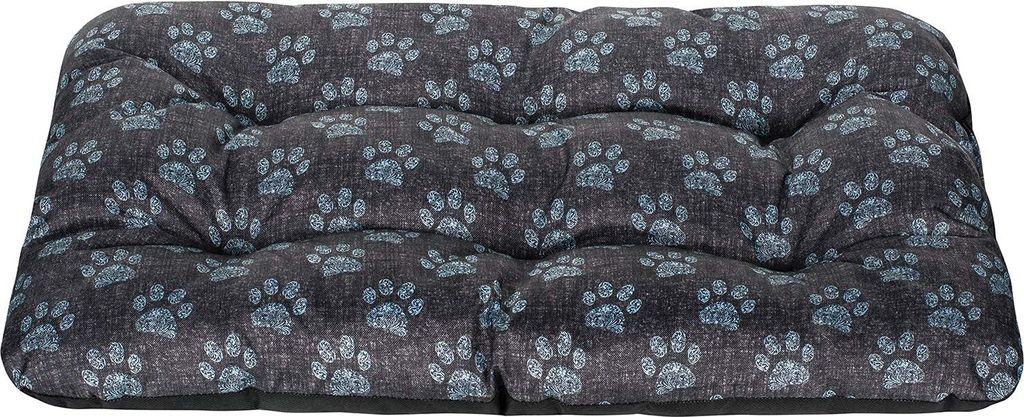 Hundebett Hundekissen Hundematratze Tierbett für Kleine, Mittlere und Grosse Hunde - Wasserdicht, Waschbar - Größe M - Schwarz und Grau - Pfoten...