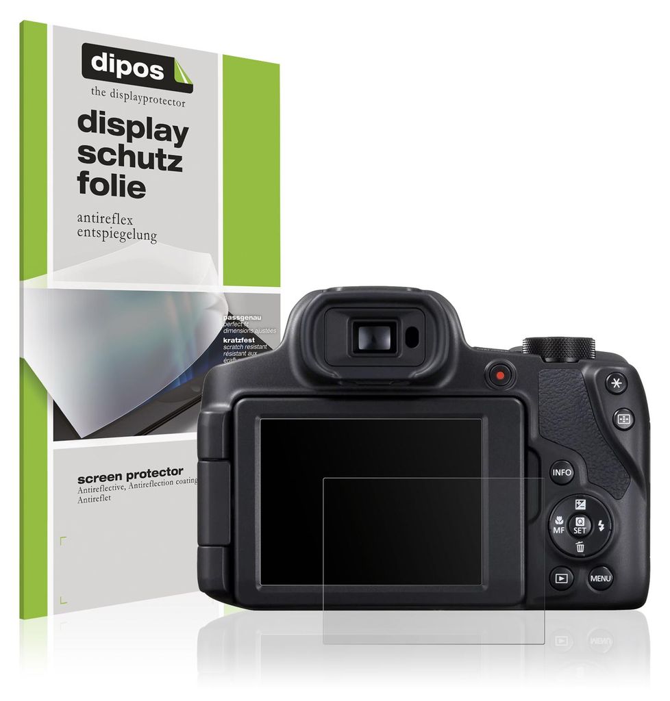 4x Schutzfolie für Canon Powershot SX70 HS matt Displayschutzfolie Folie Display Schutz dipos