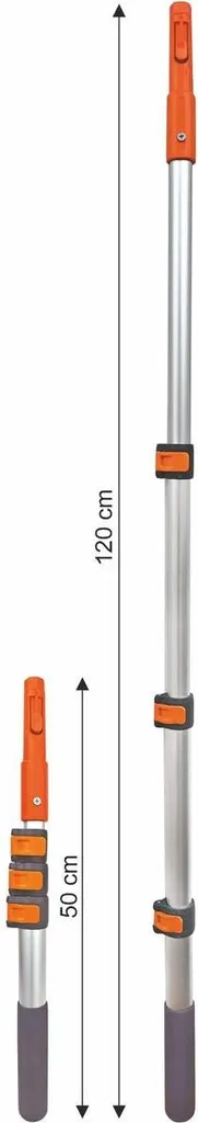 Manche télescopique 120 cm anti-mal de dos avec fixation clic sécurisée