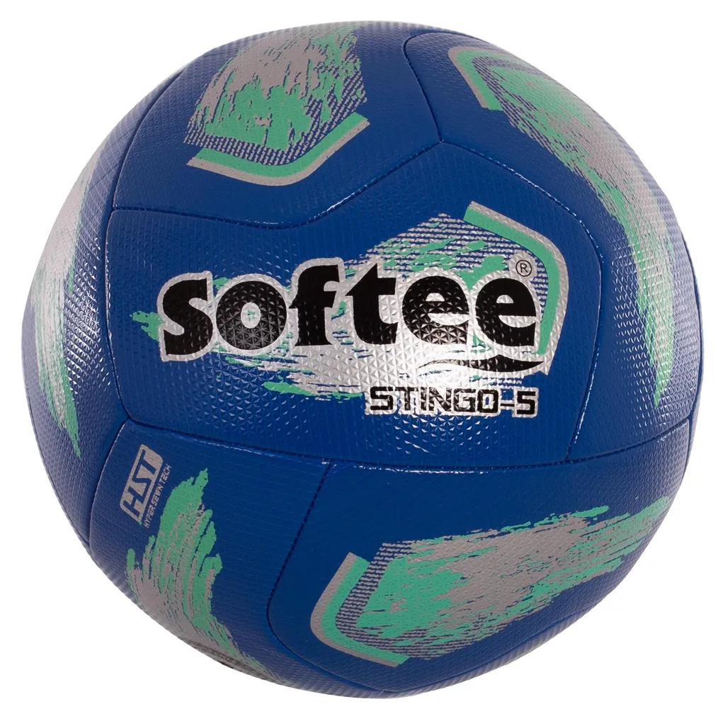 Ballon de football Softee Stingo Taille 5 Bleu pour entraînement club