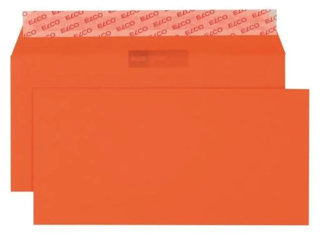 Enveloppes ELCO 18833.82 DIN Long Orange sans fenêtre 250 pièces
