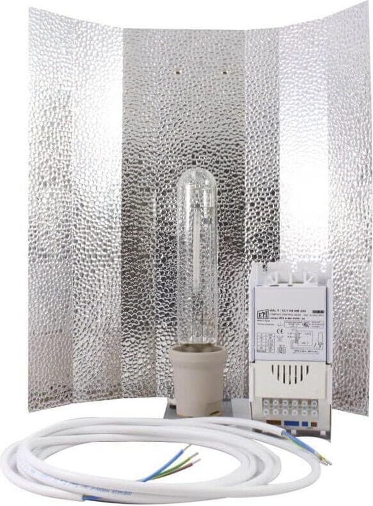 Grow Lampe Set 600 Watt MHL für Wuchsphase – Anbau Indoor Pflanzenbeleuchtung Pflanzenlampe Box Natriumdampflampe NDL HPS