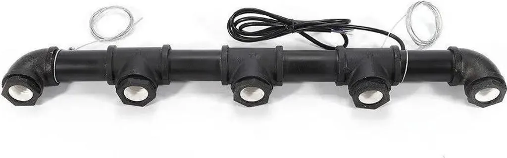 Lampada Sospensione Tubolare Ferro E26 110V 65cm - Solida e Semplice