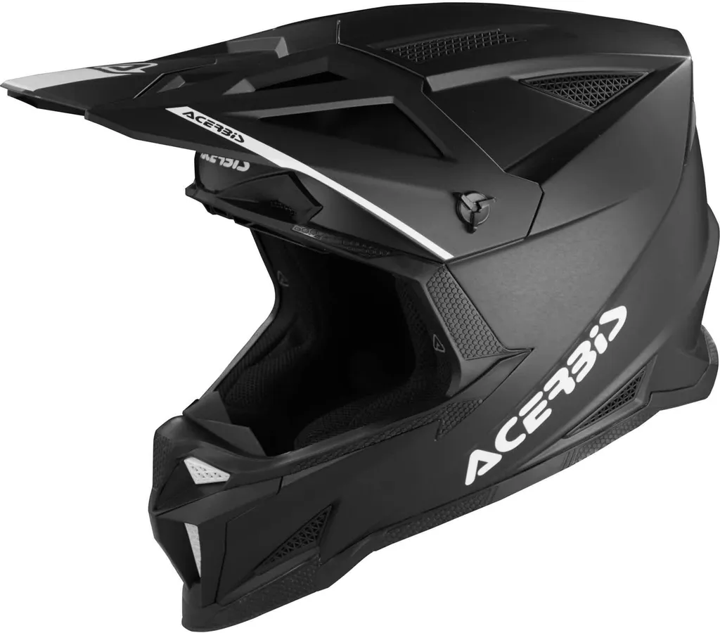 Casque de cross Acerbis T711 noir mat taille XS protection tout-terrain