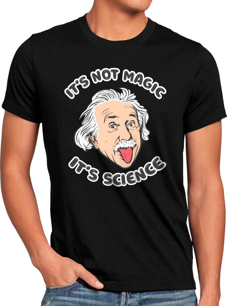 style3 Science not Magic Herren T-Shirt urknall mathematik albert