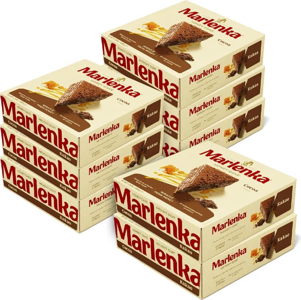 Marlenka® Gâteau au miel au cacao pack avantage 6+2 - Image du produit 