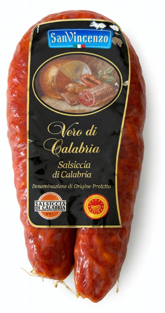 Saucisse calabraise DOP, épicée, 300 g Image du produit 