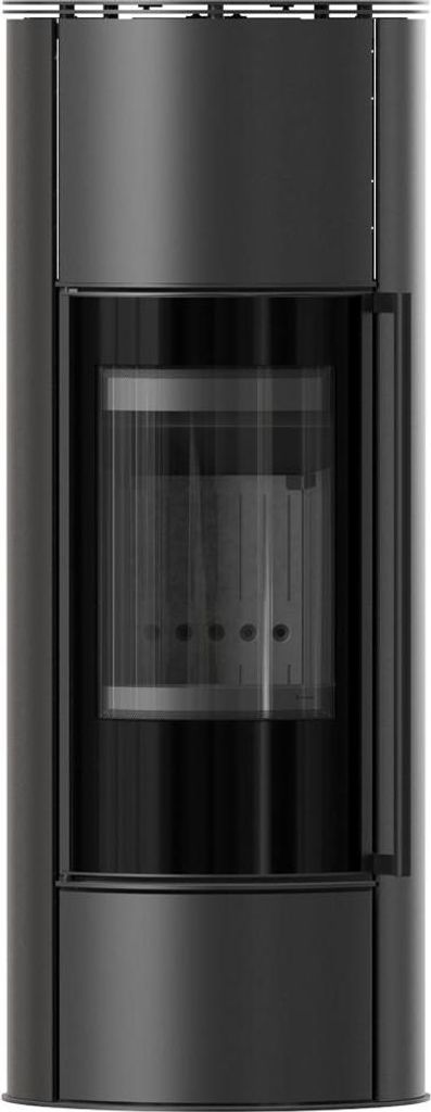 Kaminofen aus Stahl KRATKI ERIK Hoch Ø 150 5,5 kW schwarz Verkleidung