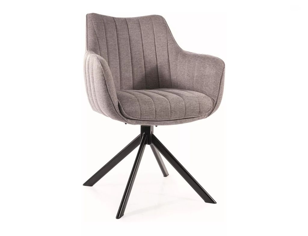 Drehstuhl Azalia grau 180° drehbar Metal