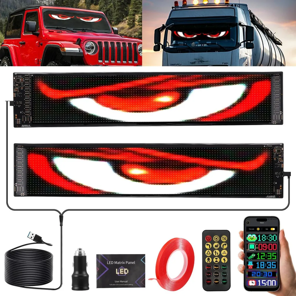 Affichage LED programmable pour publicité voiture et camion écran souple