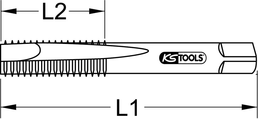 Maschio Maschiatore KS Tools 3310232 M12x1.75 HSS-Co Alta Qualità