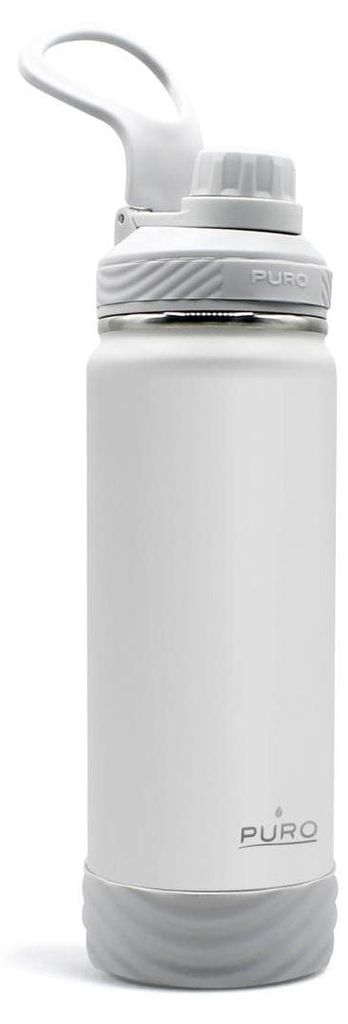 PURO WB500OUTDOORDW1LGREY, 500 ml, Tägliche Nutzung, Wandern, Sport, Grau, Silikon, Edelstahl, Erwachsener, Mann/Frau