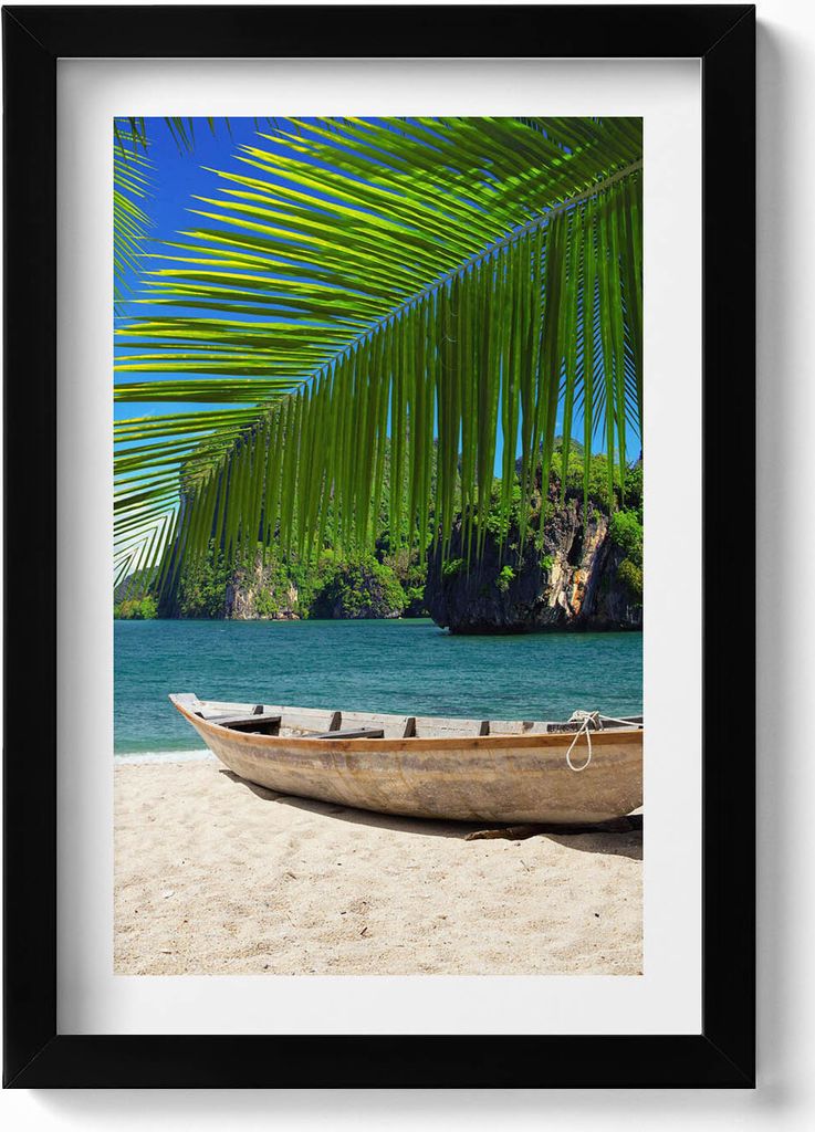 Gerahmtes Kunstwerk– Wandbild mit Rahmen – Gerahmtes Bild – Wanddekoration – 20x30 cm – Schwarz