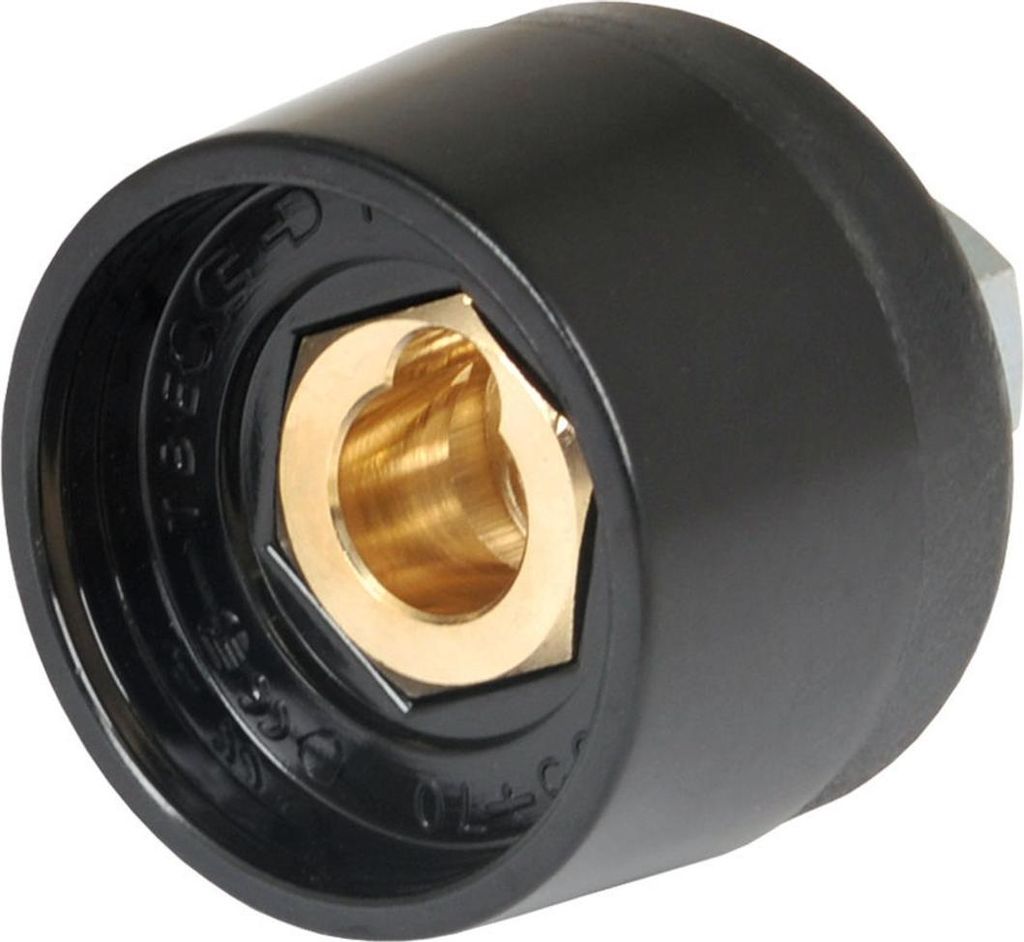 ELMAG Einbaubuchsen 10/16/25mm², schwarz, für Zapfen-Ø 9 mm Produktbild 