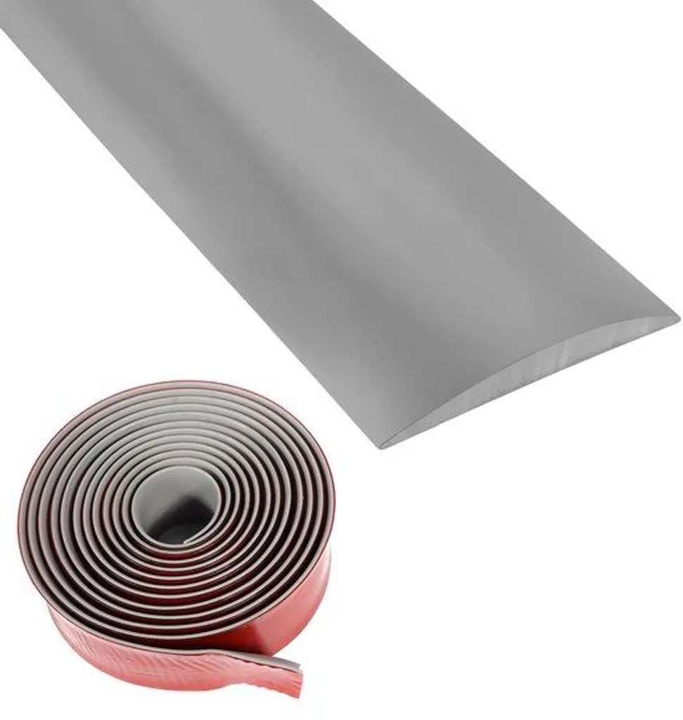 Seuil de transition autocollant gris bois 4cm x 3m sans perçage sol