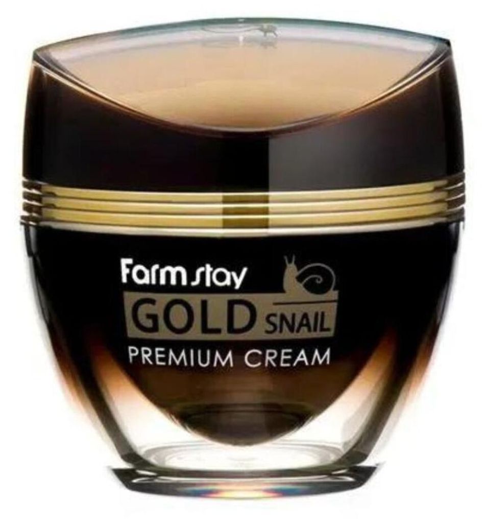 FARMSTAY Gold Snail Gesichtscreme mit Schneckenschleim und Produktbild 