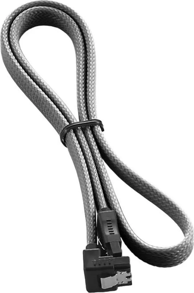 Câble SATA 3 Coude ModMesh CableMod Carbone 60cm Haute Densité Premium