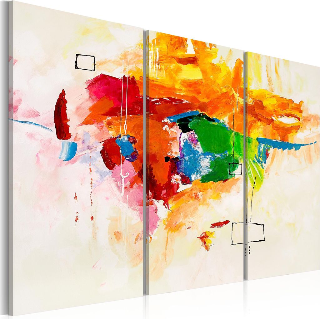 Italienischer Leinwand Leinwandbild - The parrot 120x80 cm Abstrakt 93524