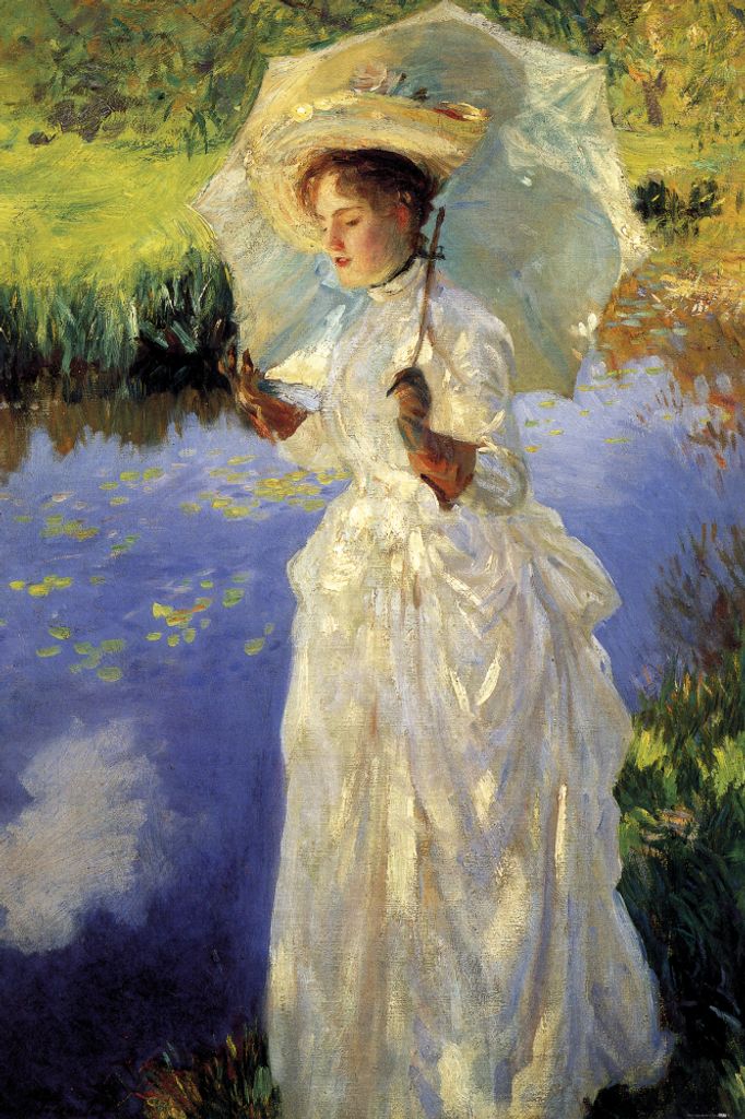 John Singer Sargent Kunstdruck Bild - Ein Morgenspaziergang, 1888 (120 x 80 cm)