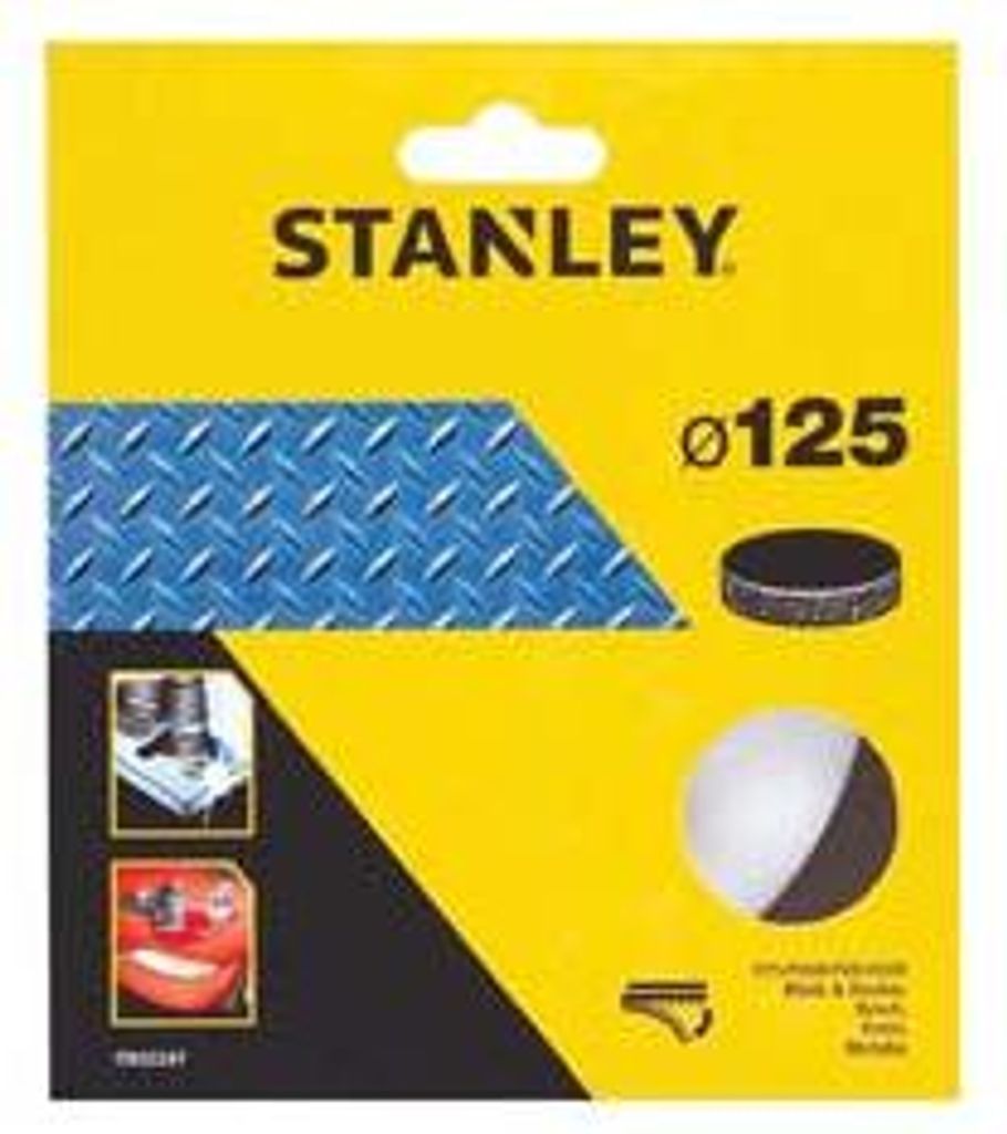 Stanley STA32247-XJ, Polierscheibe, Metall, Black & Decker, 12,5 cm, Weiß, Wolle