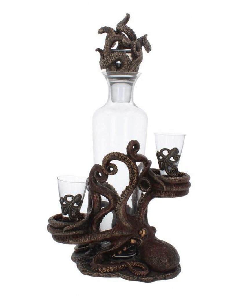 Tentacle Temptation Octopus Flaschen & Schnapsglashalter 40cm