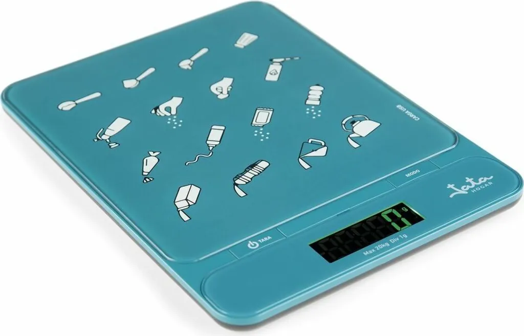 Balance de cuisine JATA HBAL1204 Bleu précise avec écran LCD lisible