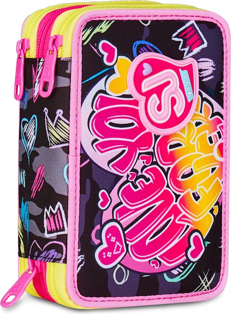 Creative Hobbies - Fine Arts - Stationary.drawing - Coloring.seven.astuccio 3 Zip Sj Gang Game Led Girl