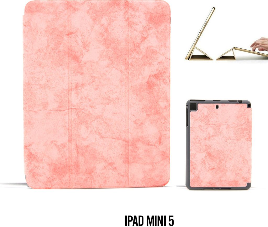 Book case Tablet Apple iPad Mini 5 Smart Case Pink for iPad Mini 5 Marble