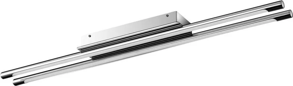 Grand Plafonnier LED Design Carré 36W en Métal Chromé Argenté V-TAC