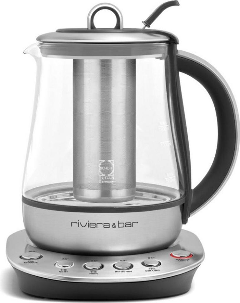 2in1 wasserkocher-teekanne 1,2l 1300w edelstahl Riviera & bar BTH540