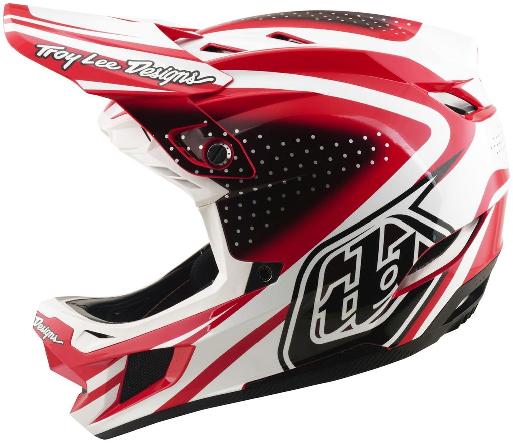 Troy Lee Designs D4 Polyacrylite Downhillhelm Rot M Rot M
