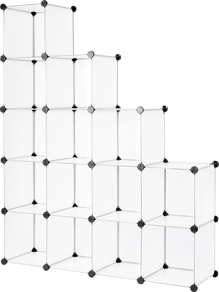 dibea Würfelregal 16 Fächer, modulares Stecksystem, Produktbild 