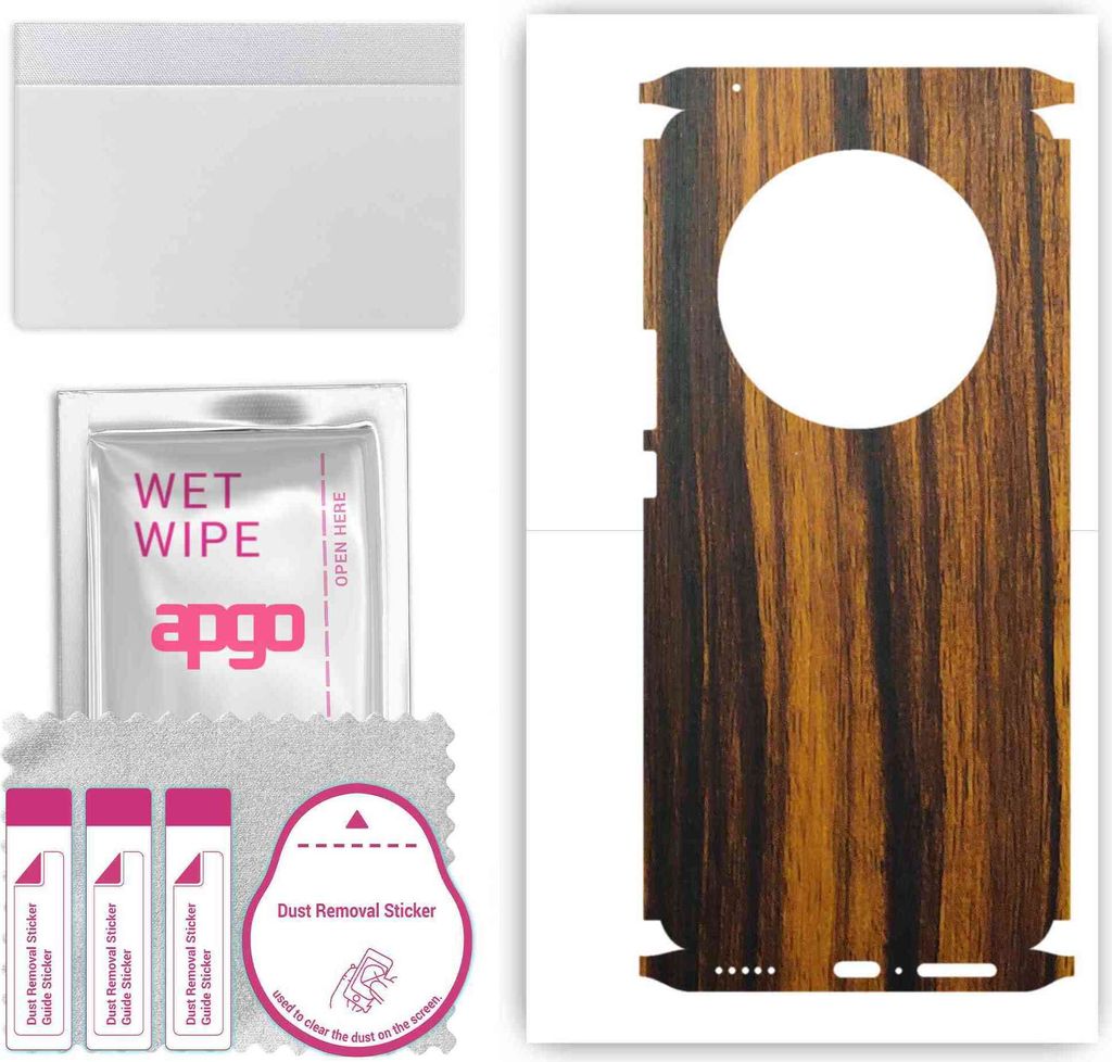 apgo Rückseite + Seiten Schutzfolie, Skin, kompatibel mit Honor X9b, Hinten Displayschutzfolie aus Vinylfolie, kratzfest, einfache Montage - Tiger...